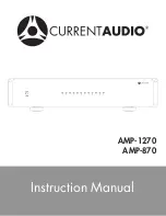 Предварительный просмотр 1 страницы Current Audio AMP-1270 Instruction Manual