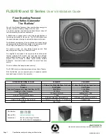 Current Audio Ballista FLSUB10 Series User'S Installation Manual preview