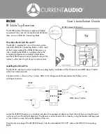 Предварительный просмотр 1 страницы Current Audio IRCBR User'S Installation Manual