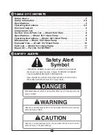 Preview for 2 page of Current Tools 152 Operating, Maintenance, Safety And Parts Manual