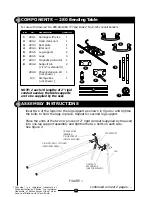 Предварительный просмотр 3 страницы Current Tools 280 Assembly, Operating, Safety And Parts Manual