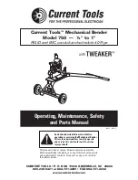 Current Tools 750 Tweaker Operating, Maintenance, Safety And Parts Manual preview