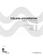 Предварительный просмотр 1 страницы Current Solana Aquariuum 7048 Instructions Manual