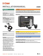 Curt Group 60638 Installation Manual preview