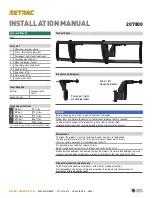 Предварительный просмотр 1 страницы Curt Group Retrac 207800 Installation Manual