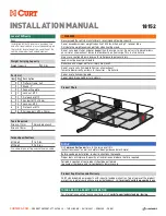 Curt Manufacturing 18152 Installation Manual предпросмотр