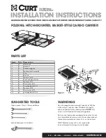 Curt Manufacturing CM18153 Installation Instructions предпросмотр