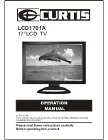 Curtis Computer LCD1701A Operation Manual preview