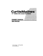 Curtis Mathes CM 19033S Owner'S Manual preview