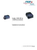 Preview for 1 page of Curtis 1206-HB Installation Instructions Manual