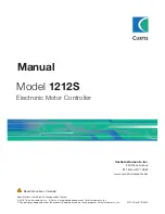 Preview for 1 page of Curtis 1212S Manual