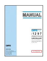 Curtis 1297 Manual preview