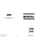 Preview for 1 page of Curtis 1620 Manual