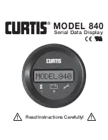 Preview for 2 page of Curtis 840 Instructions Manual