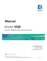 Предварительный просмотр 1 страницы Curtis Acuity 1030 Manual