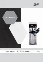 Preview for 1 page of Curtis Airpot G3 D500 User Manual