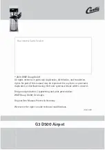 Preview for 54 page of Curtis Airpot G3 D500 User Manual