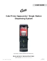 Curtis Cafe Primo Cappuccino User Manual предпросмотр