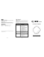 Предварительный просмотр 1 страницы Curtis CD149 Instruction Manual