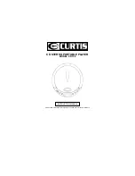 Curtis CD156 Instruction Manual preview