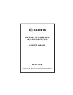 Curtis CD266 Owner'S Manual предпросмотр