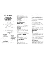 Предварительный просмотр 1 страницы Curtis CR-1274 Owner'S Manual