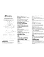 Preview for 2 page of Curtis CR-1274 Owner'S Manual