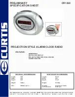 Curtis CR1320 Specification Sheet предпросмотр