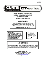 Curtis CT Series Instruction Manual предпросмотр