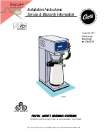 Preview for 1 page of Curtis D500GT Installation Instructions And Service Manual