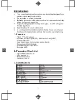 Предварительный просмотр 4 страницы Curtis DPF710 User Manual