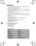 Предварительный просмотр 4 страницы Curtis DPF716 User Manual