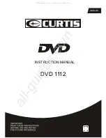 Предварительный просмотр 1 страницы Curtis DVD 1112 Instruction Manual