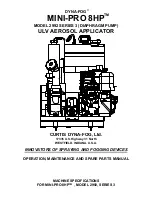 Preview for 1 page of Curtis DYNA-FOG MINI-PRO 8HP 3 Series Operation, Maintenance And Spare Parts Manual