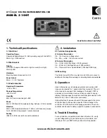 Preview for 1 page of Curtis enGage 3100T Manual