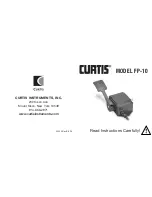 Curtis FP-10 Manual предпросмотр