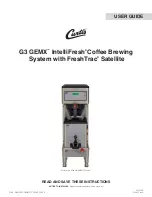 Curtis G3 GEMX IntelliFresh FreshTrac GEMXSIFT Series User Manual preview