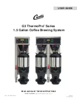 Curtis G3 ThermoPro Series User Manual preview