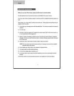 Preview for 4 page of Curtis Holiday FRW656 User Manual