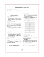 Предварительный просмотр 9 страницы Curtis Holiday HMW757 Owner'S Manual