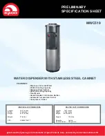 Curtis Igloo MWC519 Specification Sheet предпросмотр