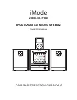 Предварительный просмотр 1 страницы Curtis iMode IP1500 Owner'S Manual