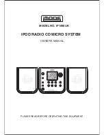 Предварительный просмотр 1 страницы Curtis iP1490UK Owner'S Manual