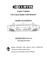 Preview for 1 page of Curtis KCR2609UK Instruction Manual