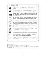 Preview for 2 page of Curtis KCR2610UK Instruction Manual