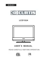 Curtis LCD1924 User Manual preview