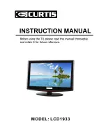 Preview for 1 page of Curtis LCD1933 Instruction Manual