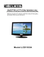 Curtis LCD1933A Instruction Manual предпросмотр