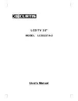 Preview for 1 page of Curtis LCD3227A-2 User Manual