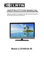 Curtis LCD4686A-W Instruction Manual предпросмотр